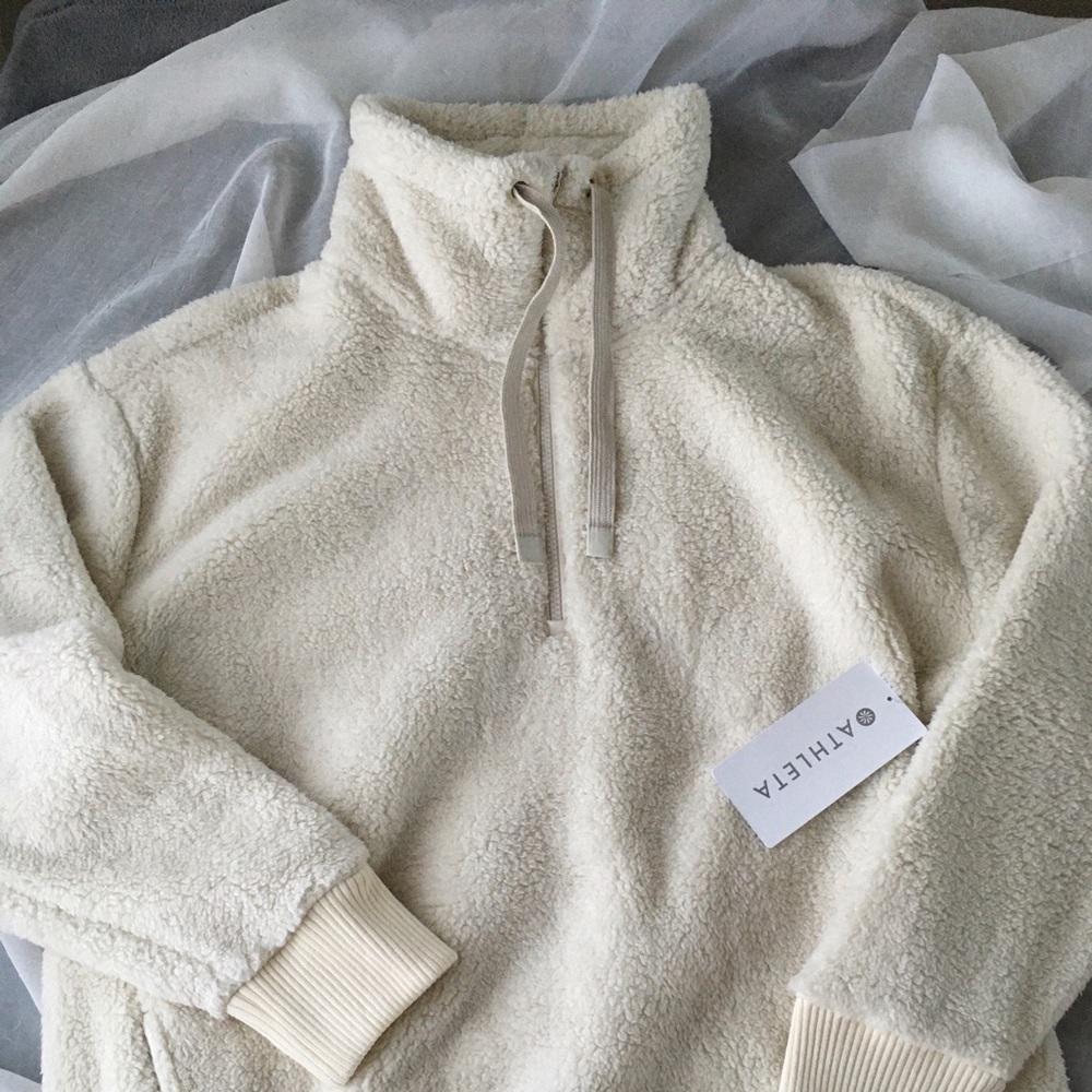 Athleta Sherpa half zip pullover